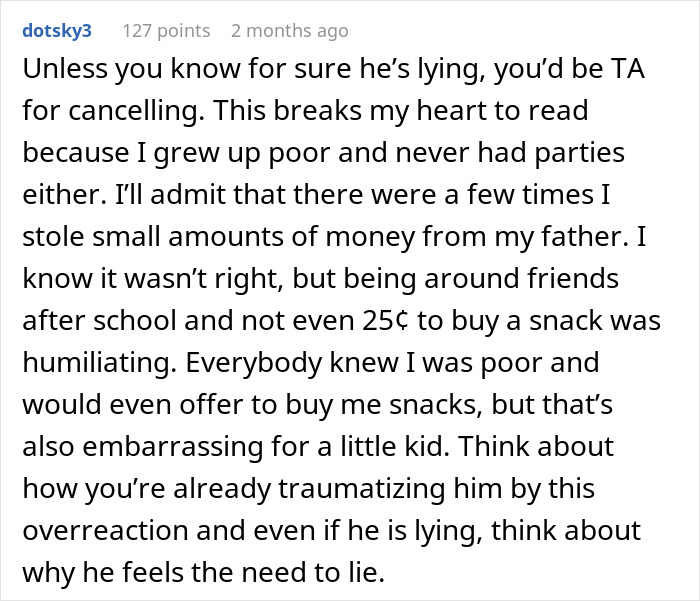&ldquo;I Don’t Believe Him&rdquo;: Mom Cancels Son’s Birthday Party After Money Vanishes From Her Wallet