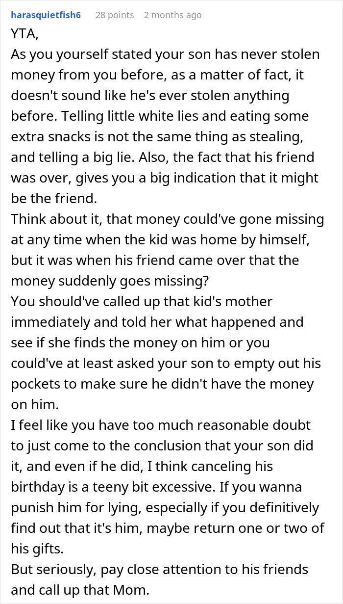 &ldquo;I Don’t Believe Him&rdquo;: Mom Cancels Son’s Birthday Party After Money Vanishes From Her Wallet
