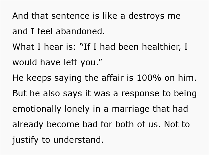 Internet Gives Woman A Reality Check After She Complains About Cheating Husband And Fair Therapist Internet Gives Woman A Reality Check After She Complains About Cheating Husband And Fair Therapist
