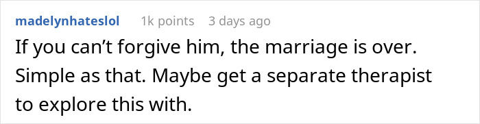 Internet Gives Woman A Reality Check After She Complains About Cheating Husband And Fair Therapist Internet Gives Woman A Reality Check After She Complains About Cheating Husband And Fair Therapist