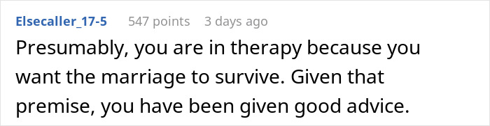 Internet Gives Woman A Reality Check After She Complains About Cheating Husband And Fair Therapist Internet Gives Woman A Reality Check After She Complains About Cheating Husband And Fair Therapist