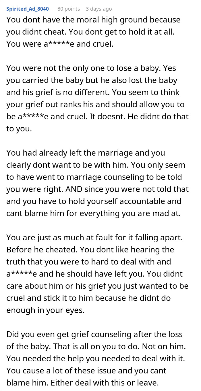 Internet Gives Woman A Reality Check After She Complains About Cheating Husband And Fair Therapist Internet Gives Woman A Reality Check After She Complains About Cheating Husband And Fair Therapist