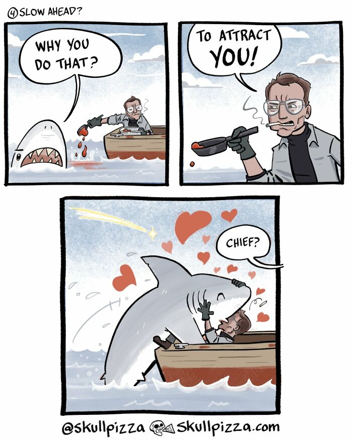 28 New “Skull Pizza” Comics That Mix Pop Culture, Monsters, And Deadpan Jokes 28 New “Skull Pizza” Comics That Mix Pop Culture, Monsters, And Deadpan Jokes