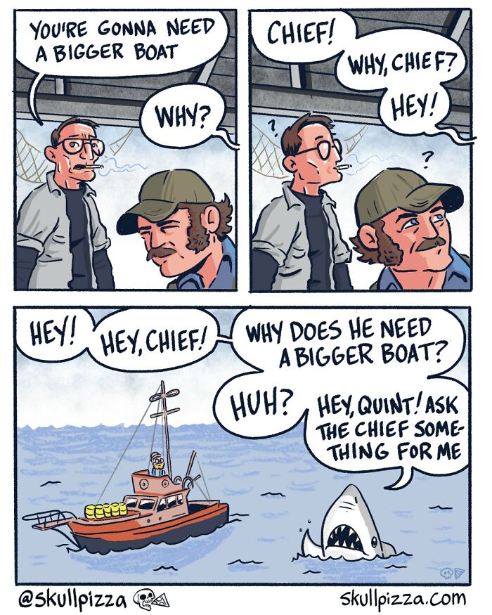 28 New “Skull Pizza” Comics That Mix Pop Culture, Monsters, And Deadpan Jokes 28 New “Skull Pizza” Comics That Mix Pop Culture, Monsters, And Deadpan Jokes