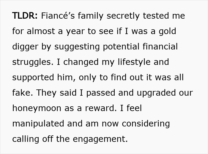 Woman Thought She Was Supporting Her Partner, Turns Out She Was Being Tested As A Gold Digger