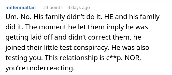 Woman Thought She Was Supporting Her Partner, Turns Out She Was Being Tested As A Gold Digger