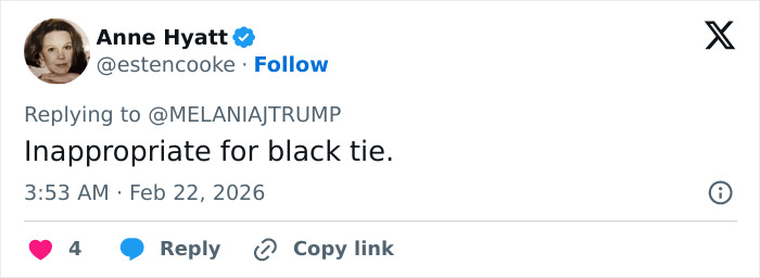 &ldquo;It&rsquo;s Inappropriate&rdquo;: Melania Trump&rsquo;s Governors Dinner Outfit Sparks Fierce Backlash