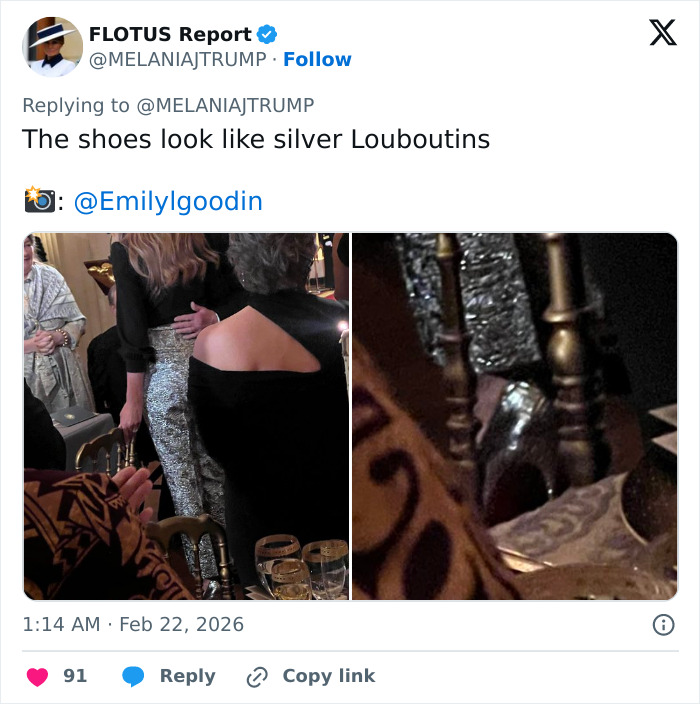 &ldquo;It&rsquo;s Inappropriate&rdquo;: Melania Trump&rsquo;s Governors Dinner Outfit Sparks Fierce Backlash