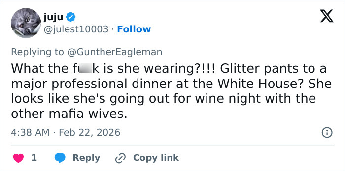 &ldquo;It&rsquo;s Inappropriate&rdquo;: Melania Trump&rsquo;s Governors Dinner Outfit Sparks Fierce Backlash