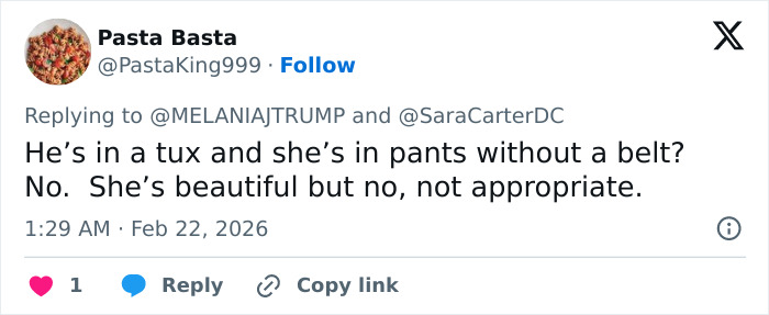 &ldquo;It&rsquo;s Inappropriate&rdquo;: Melania Trump&rsquo;s Governors Dinner Outfit Sparks Fierce Backlash