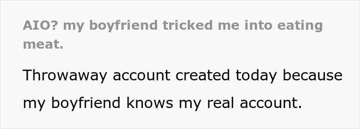 Boyfriend Laughs As Vegetarian Girlfriend Pukes In The Bathroom: “I Knew You’d Like Meat More” Boyfriend Laughs As Vegetarian Girlfriend Pukes In The Bathroom: “I Knew You’d Like Meat More”