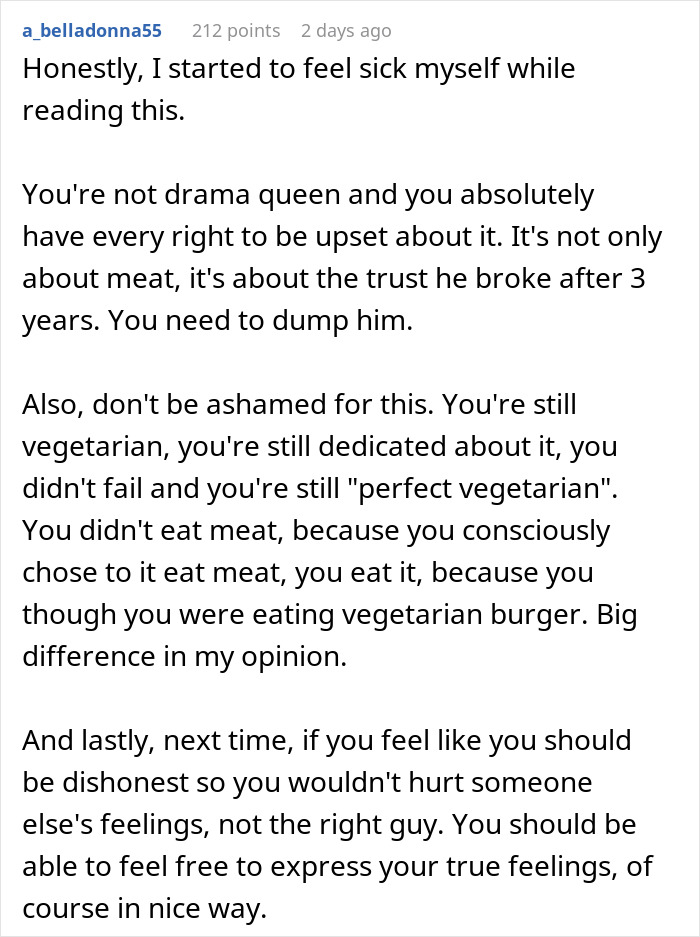 Boyfriend Laughs As Vegetarian Girlfriend Pukes In The Bathroom: “I Knew You’d Like Meat More” Boyfriend Laughs As Vegetarian Girlfriend Pukes In The Bathroom: “I Knew You’d Like Meat More”
