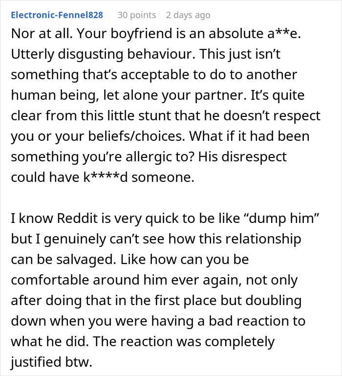 Boyfriend Laughs As Vegetarian Girlfriend Pukes In The Bathroom: “I Knew You’d Like Meat More” Boyfriend Laughs As Vegetarian Girlfriend Pukes In The Bathroom: “I Knew You’d Like Meat More”
