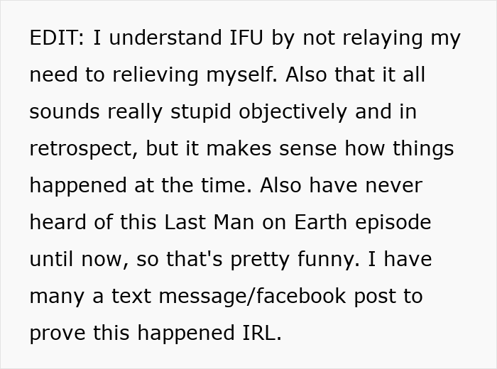 GF Goes To Toilet During Roadtrip, Doesn’t Know Whether To Cry Or Laugh When BF Drives Away GF Goes To Toilet During Roadtrip, Doesn’t Know Whether To Cry Or Laugh When BF Drives Away