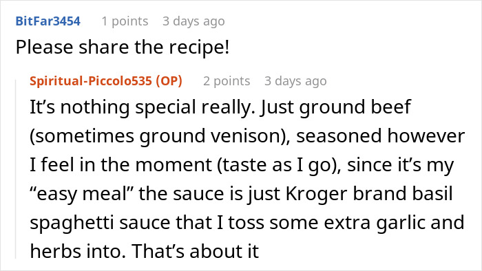 Woman Pushes Back When MIL Claims She Knows Husband Better, A Simple Pasta Question Ends It