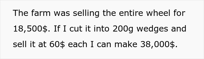 Impulsive Guy Buys $13k Cheese Wheel As “Investment,” Ends Up With An Eviction Notice And A Break Up Impulsive Guy Buys $13k Cheese Wheel As “Investment,” Ends Up With An Eviction Notice And A Break Up