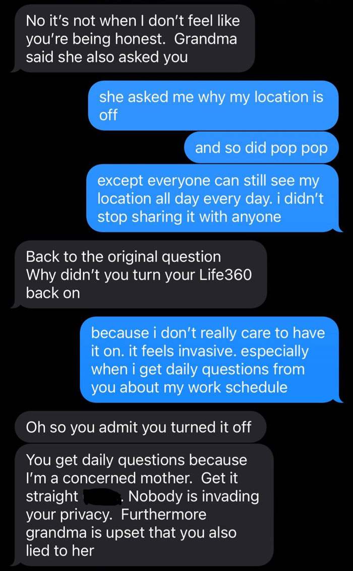 Mom Scolds 20YO For &ldquo;Turning Off&rdquo; Her Location, Daughter Just Snaps Over It Being Her Only Concern