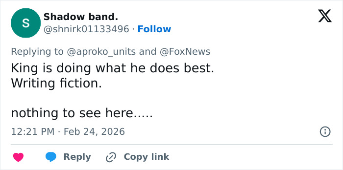 Stephen King Faces Backlash After Making Brazenly False Claim About Donald Trump