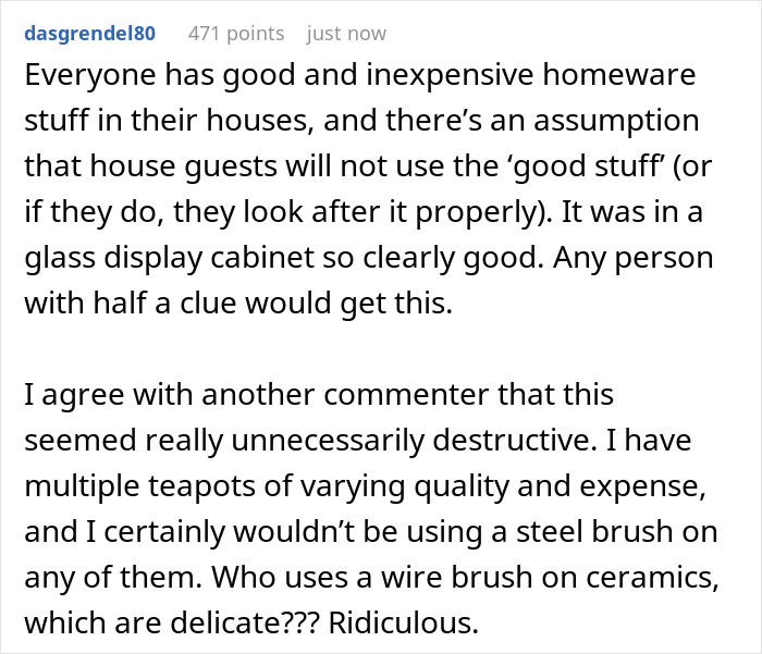 Pet-Sitting Friend Gets Too Comfy, Ruins Woman&rsquo;s $500 Yixing Teapot, Gets Told To Replace It