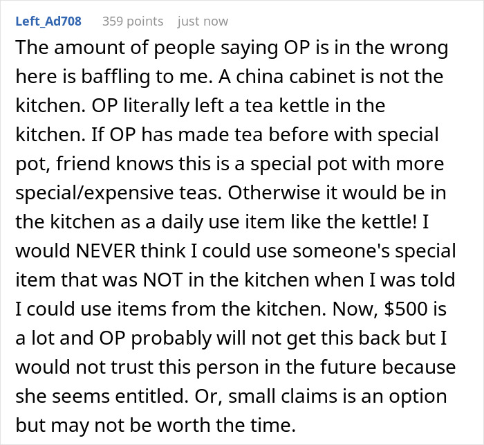 Pet-Sitting Friend Gets Too Comfy, Ruins Woman&rsquo;s $500 Yixing Teapot, Gets Told To Replace It