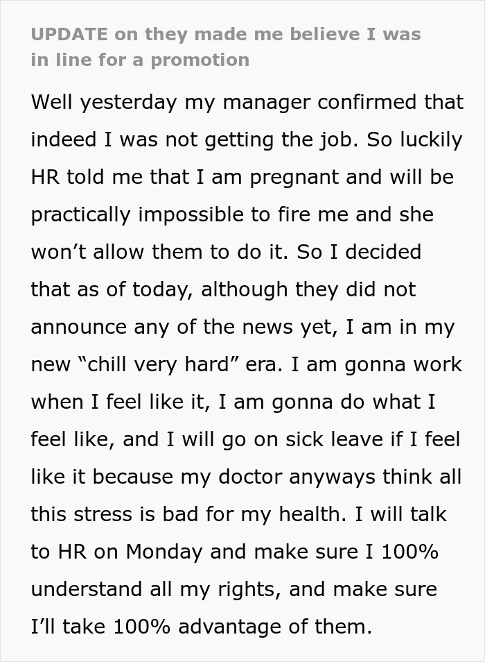 Woman Vents To The Internet About How Her Manager Got Her To Work More With A Fake Promotion Promise Woman Vents To The Internet About How Her Manager Got Her To Work More With A Fake Promotion Promise