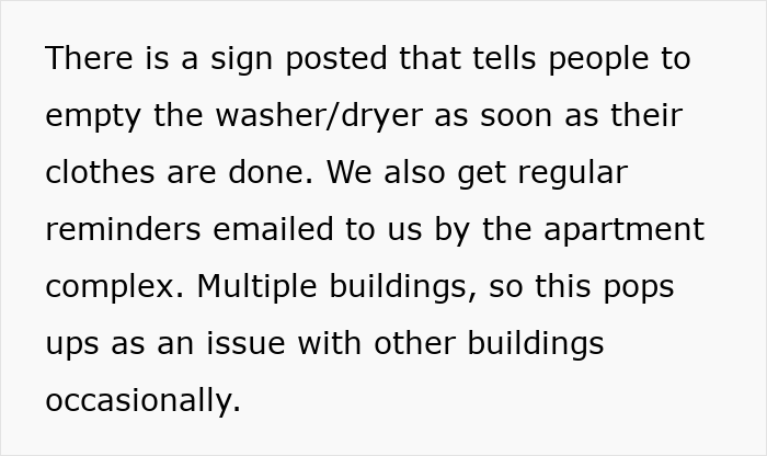 Neighbor Leaves A Salty Note After Getting Called Out For Holding Up The Entire Building&rsquo;s Laundry