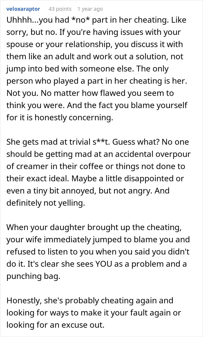 “You’re Too Weak”: Daughter Pushes Father To Leave His Wife After Learning About Her Affair “You’re Too Weak”: Daughter Pushes Father To Leave His Wife After Learning About Her Affair