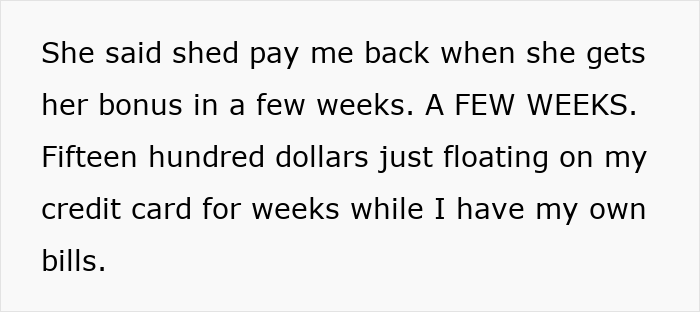 Cousin Thinks She Can Use Woman&rsquo;s Credit Card Anytime, She&rsquo;s Mortified After Seeing $15K Charge