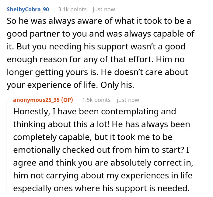 Wife Realizes She Won&rsquo;t Receive The Comfort She Needs From Husband, Responds With Same Effort