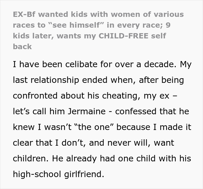 Cheater With 9 Kids And Countless Baby Mamas Wants Child-Free Ex Back, She Just Laughs At Him