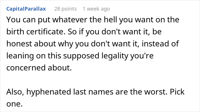Guy Wants His Baby To Have His Bio Dad’s Surname Despite Not Having It Himself, Mom-To-Be Confused Guy Wants His Baby To Have His Bio Dad’s Surname Despite Not Having It Himself, Mom-To-Be Confused