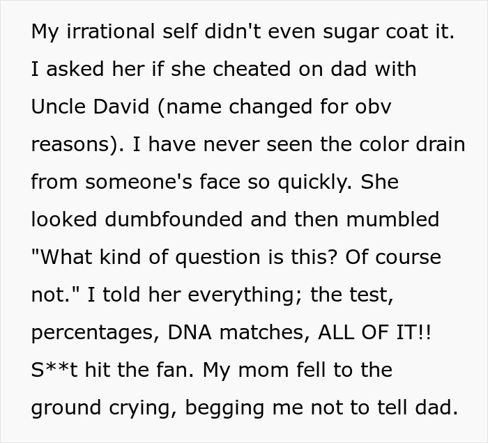 One DNA Test Causes Major Family Chaos As Guy Realizes His Uncle Is His Dad
