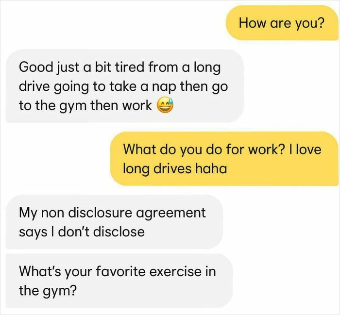 41 Dating App Screenshots That Range From Funny To Concerning (New Pics) 41 Dating App Screenshots That Range From Funny To Concerning (New Pics)