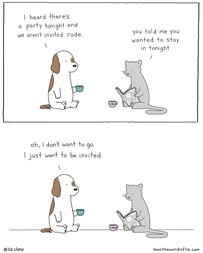 38 Funny Everyday Moments Of Talking Animals Illustrated By “The Simpsons” Animator Liz Climo (New Comics)