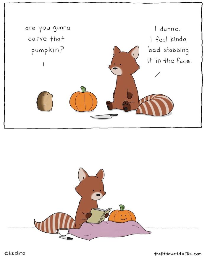 38 Funny Everyday Moments Of Talking Animals Illustrated By “The Simpsons” Animator Liz Climo (New Comics)