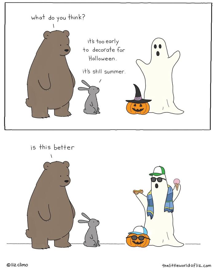 38 Funny Everyday Moments Of Talking Animals Illustrated By “The Simpsons” Animator Liz Climo (New Comics)