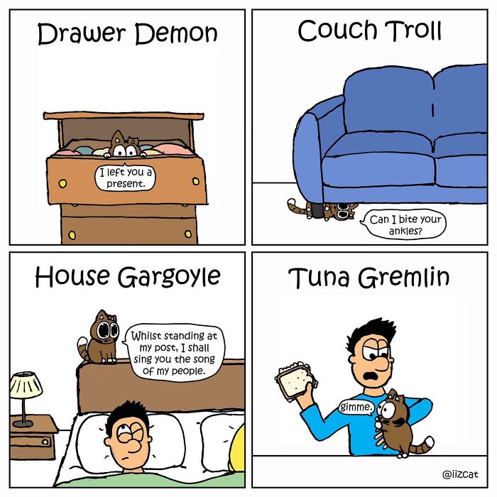These 29 New &ldquo;Iizcat&rdquo; Comics Show What It&rsquo;s Really Like Living With A Tiny Furry Feline Boss