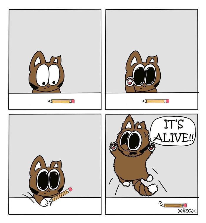 These 29 New &ldquo;Iizcat&rdquo; Comics Show What It&rsquo;s Really Like Living With A Tiny Furry Feline Boss