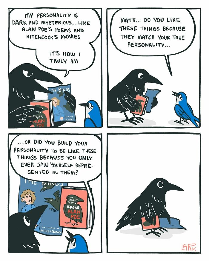 58 New Comics By Artist Lark About Birds Working Office Jobs For A Cat Boss