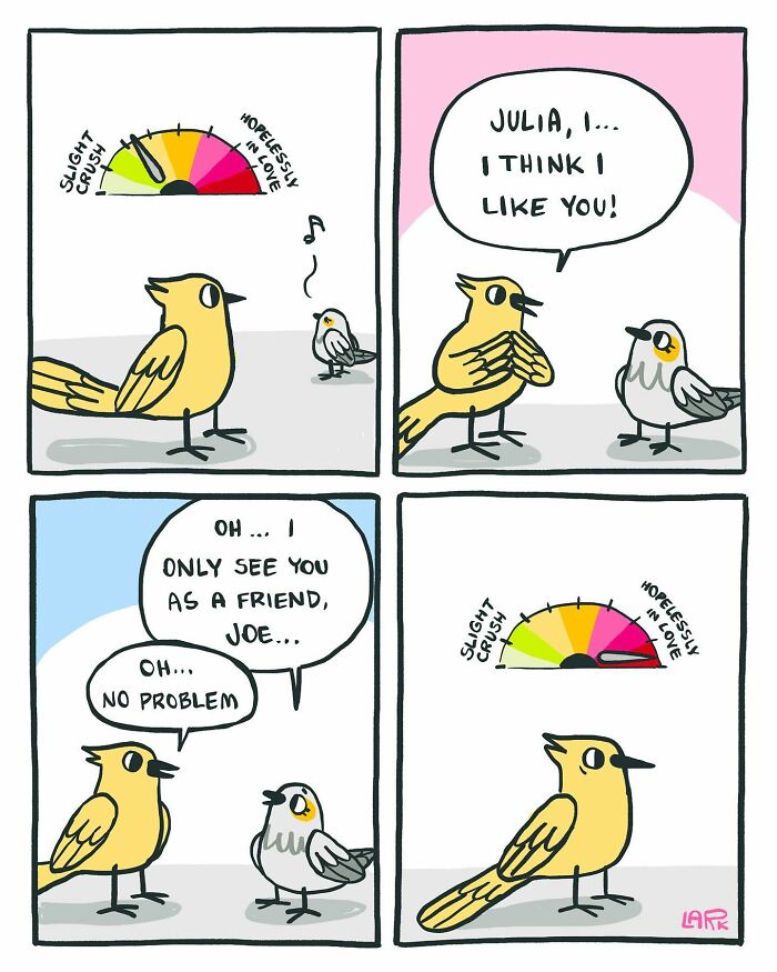 58 New Comics By Artist Lark About Birds Working Office Jobs For A Cat Boss