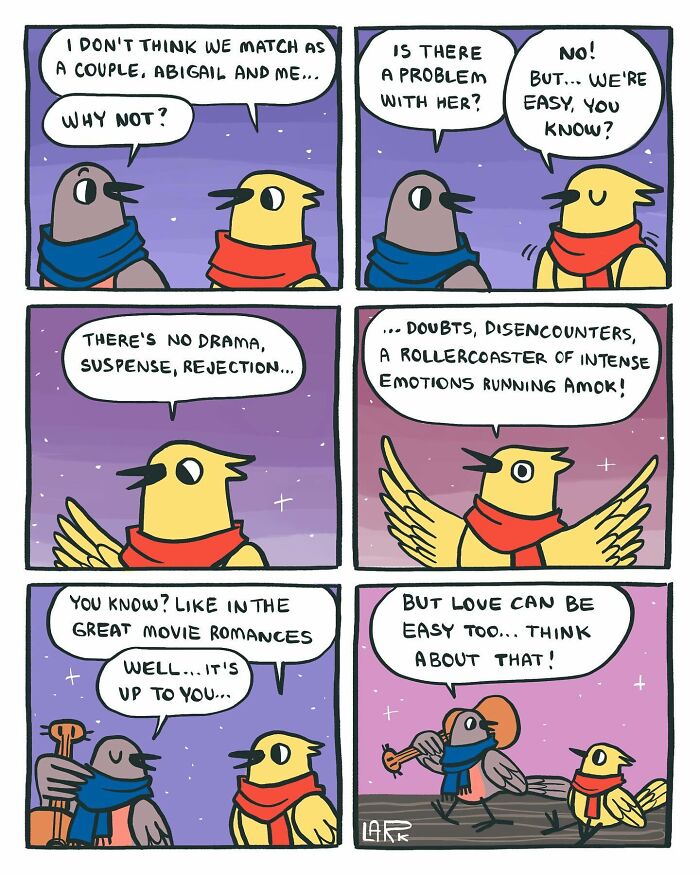 58 New Comics By Artist Lark About Birds Working Office Jobs For A Cat Boss