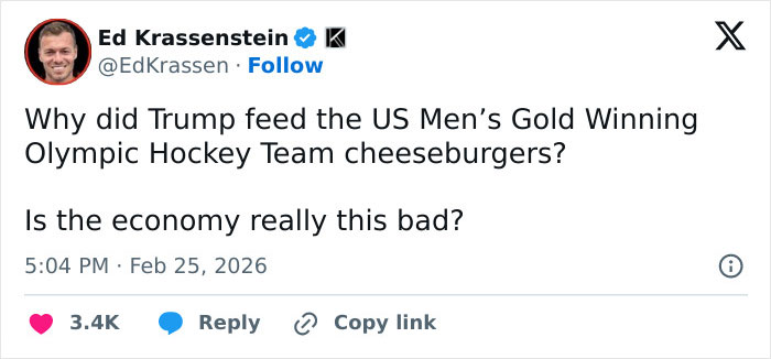 US Hockey Team’s White House Visit Sparks Frenzied Reactions After Video Surfaces Of The Food