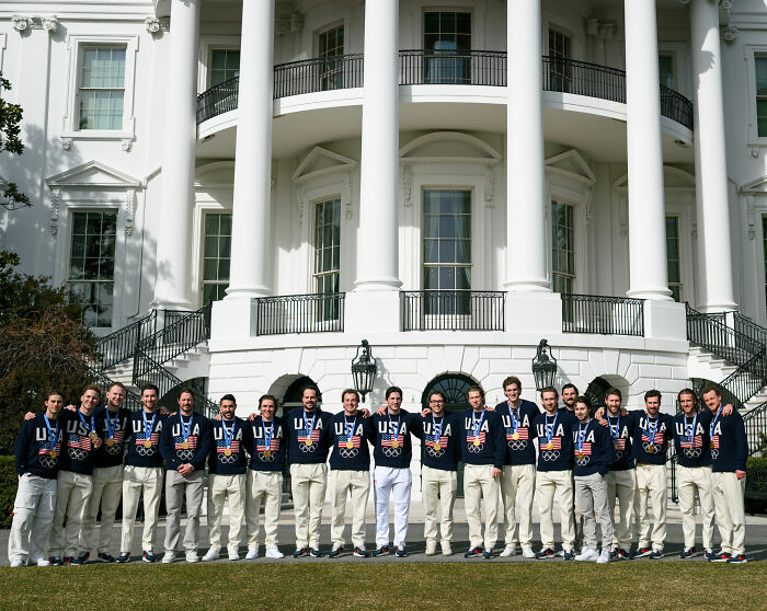 US Hockey Team’s White House Visit Sparks Frenzied Reactions After Video Surfaces Of The Food