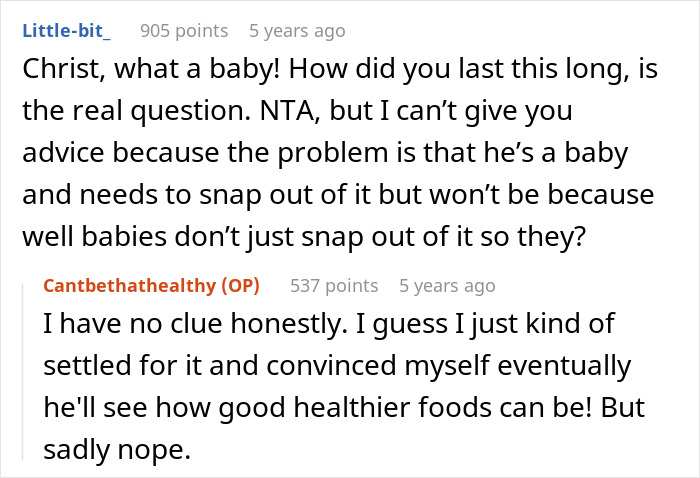 Wife Refuses To Eat “Garbage” Anymore, Husband Claims He’s Being Starved By Her Healthy Meals
