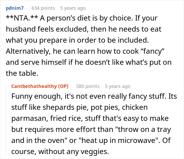 Wife Refuses To Eat “Garbage” Anymore, Husband Claims He’s Being Starved By Her Healthy Meals