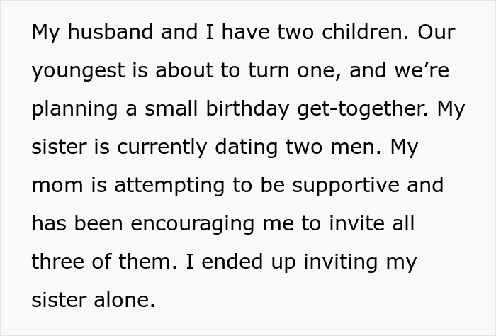 Poly Lady With 2 Partners Wants To Attend Nephew’s B-Day, Bro Says Only Married Couples Allowed