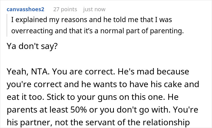 Guy Huffs Like A Giant Baby As Wife Made Him Parent Toddler Just Once While She Always Did It