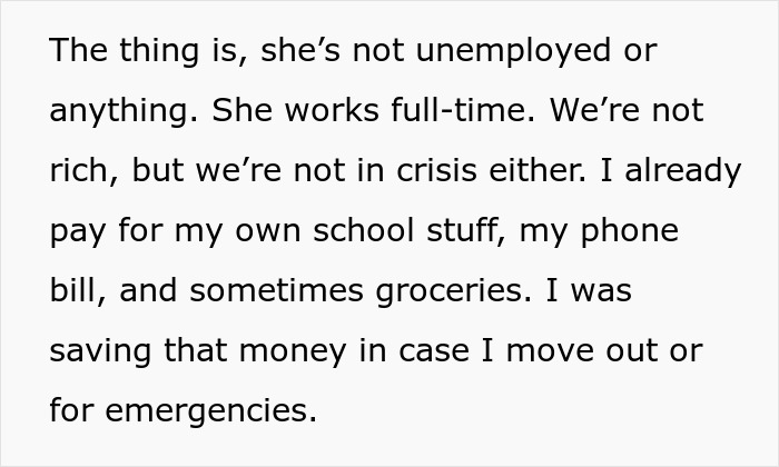 &ldquo;Struggling&rdquo; Mom Sees 19YO Daughter’s $4K Savings And Demands Half, Mad As She Won’t Hand It Over
