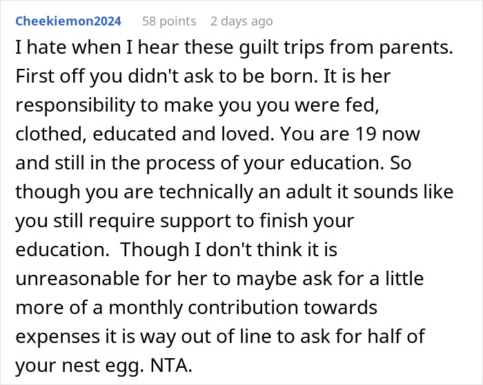 &ldquo;Struggling&rdquo; Mom Sees 19YO Daughter’s $4K Savings And Demands Half, Mad As She Won’t Hand It Over