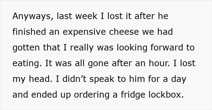 GF Buy’s Fridge Lockbox To Protect Snacks From Greedy BF, He Escalates To Violence Immediately